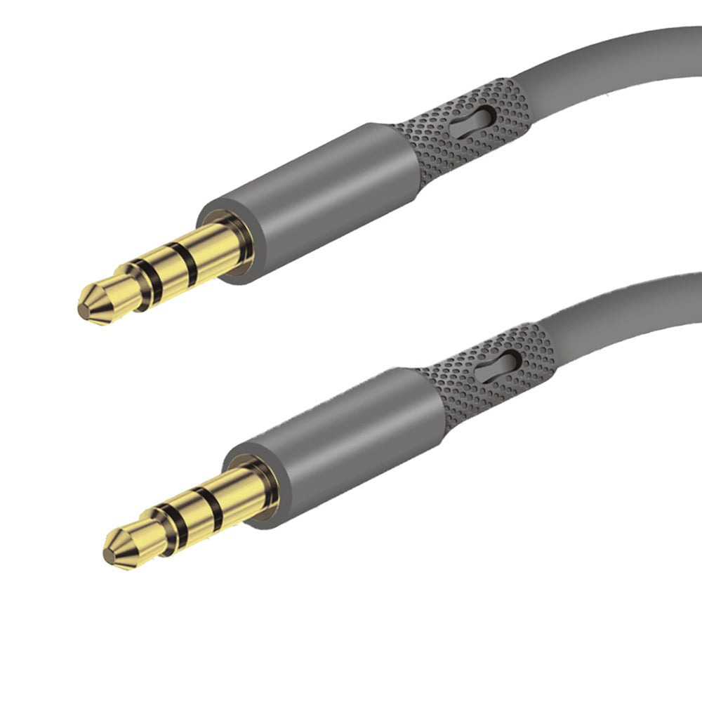 Audio Kabel 3.5mm - 3.5mm Techsuit AC3 SoundFlex, 1m, Grå