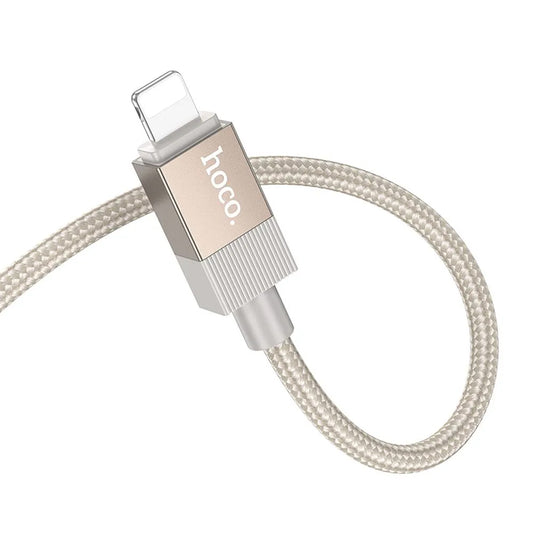 Lyd Kabel Lightning - 3.5mm HOCO UPA32A, 1m, Gull