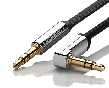 Audio Kabel 3.5mm - 3.5mm UGREEN AV119 Angled, 3m, Svart
