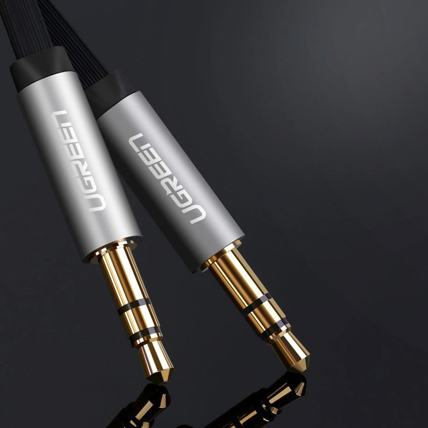 Audio Kabel 3.5mm - 3.5mm UGREEN AV119 Angled, 3m, Svart