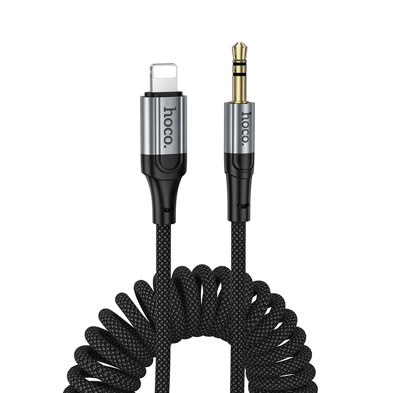 Lyd kabel Lightning - 3.5mm HOCO UPA33A, 1.5m, Svart