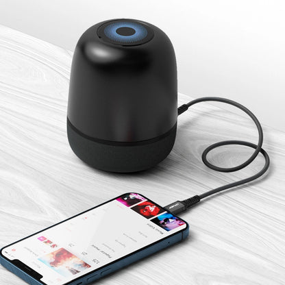 Lydkabel Lightning - 3.5mm Acefast C1-06, 1.2m, Svart