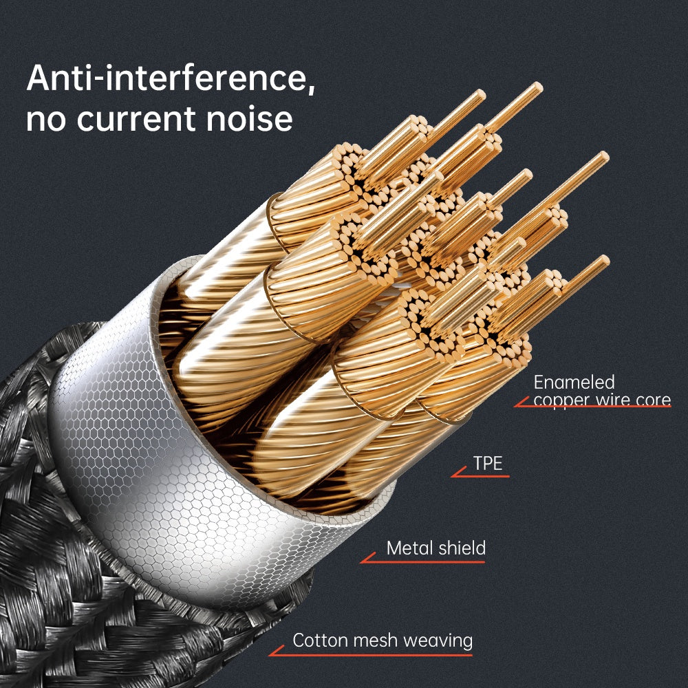 Lightning-audiokabel - 3.5mm McDodo CA-0890, 1.8m, Svart