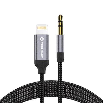 Lyd Kabel Lightning - 3.5mm Techsuit AC10 SoundShell, 1.5m, Grå