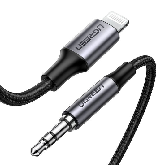 Audio Lightning-kabel - 3.5mm UGREEN US315 (70509), 1m, Svart