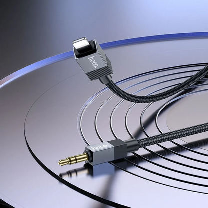 Lyd kabel Lightning - 3.5mm HOCO UPA32A, 1m, Svart