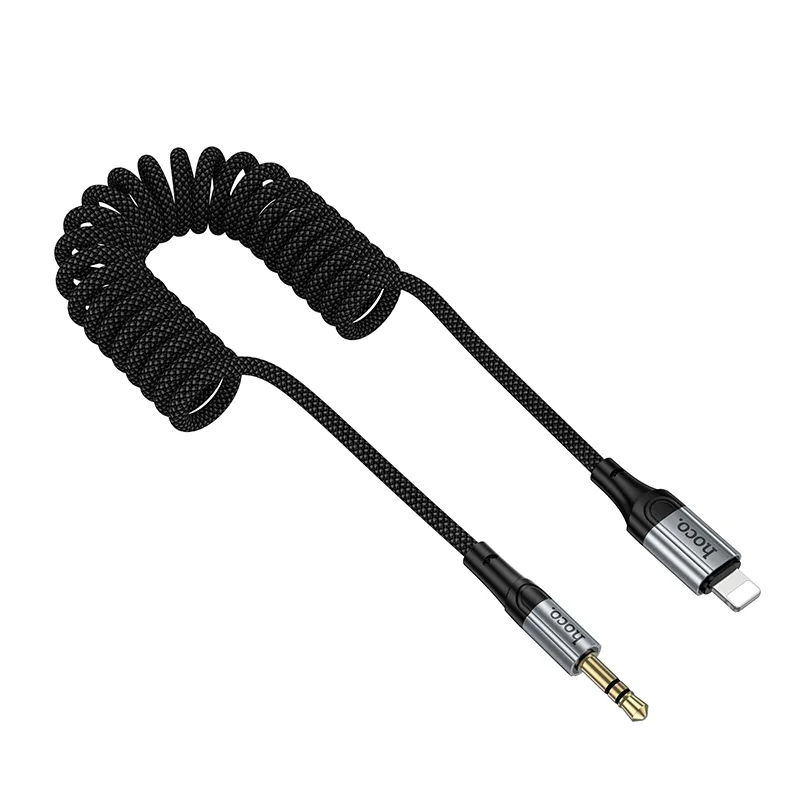 Lyd kabel Lightning - 3.5mm HOCO UPA33A, 1.5m, Svart