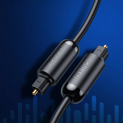 UGREEN AV122 Optisk Lydkabel, Toslink / SPDIF, 1.5m, Svart