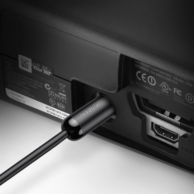 UGREEN AV122 Optisk Lydkabel, Toslink / SPDIF, 1.5m, Svart