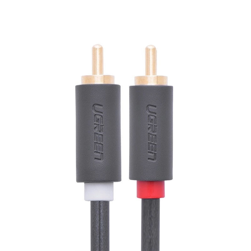 UGREEN AV104 lydkabel, 2 x RCA - 2 x RCA, 2m, Svart