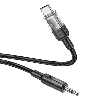 USB-C til 3,5 mm lydkabel HOCO UPA27, 1,2 m, Svart