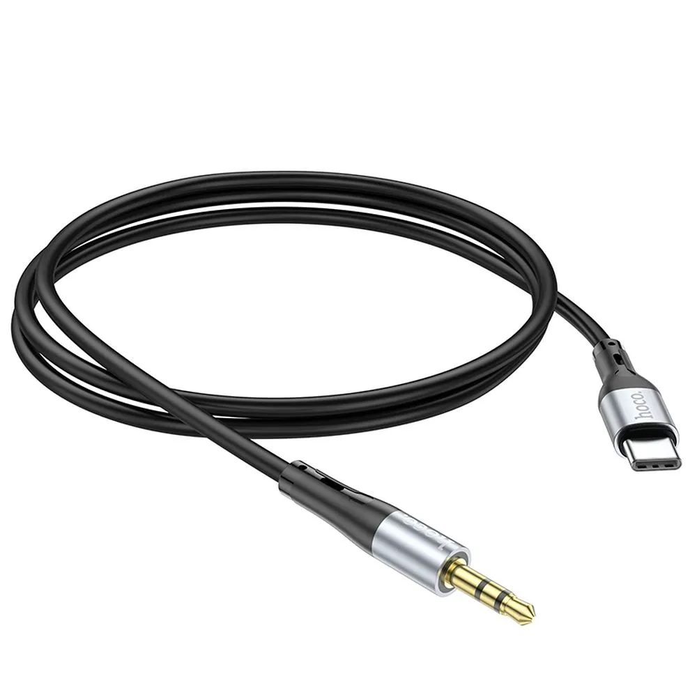 USB-C til 3,5 mm lydkabel HOCO UPA22, 1 m, Svart