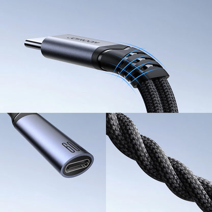 USB-C til 3,5 mm / USB-C Joyroom SY-C02 lydkabel, 0,14 m, Svart