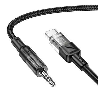 USB-C til 3,5 mm lydkabel HOCO UPA27, 1,2 m, Svart