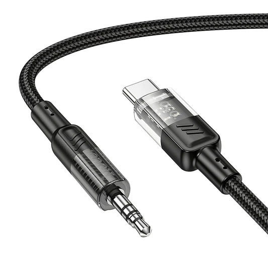 USB-C til 3,5 mm lydkabel HOCO UPA27, 1,2 m, Svart