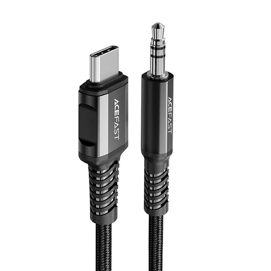 Audio-kabel USB-C - 3.5mm Acefast C1-08, 1.2m, Svart