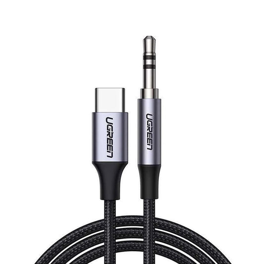 USB-C lydkabel - 3,5 mm UGREEN CM450 (20192), 1 m, grå