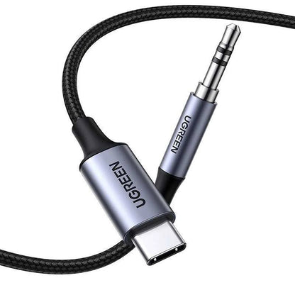 USB-C lydkabel - 3,5 mm UGREEN CM450 (20192), 1 m, grå