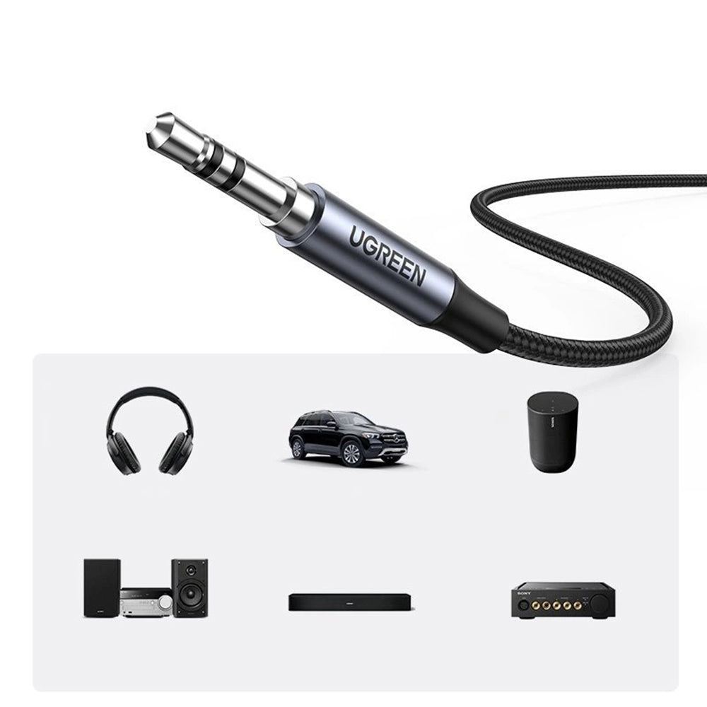 USB-C lydkabel - 3,5 mm UGREEN CM450 (20192), 1 m, grå