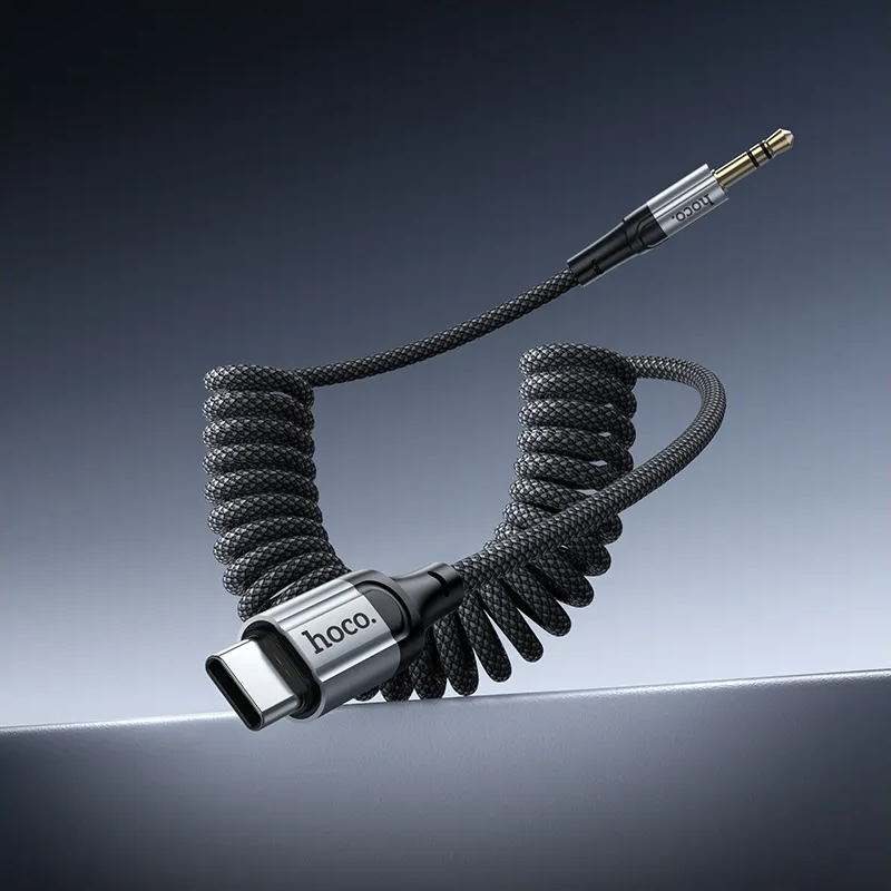 USB-C til 3.5mm lydkabel HOCO UPA33B, 1.5m, Svart