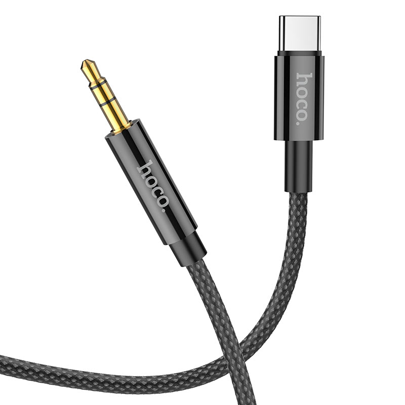 Audio Kabel USB-C - 3.5mm HOCO UPA19, 1m, Svart