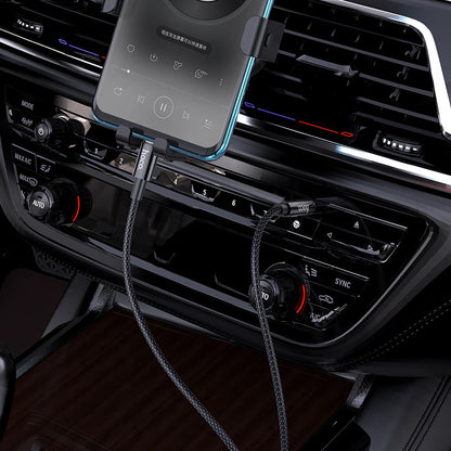 Audio Kabel USB-C - 3.5mm HOCO UPA19, 1m, Svart