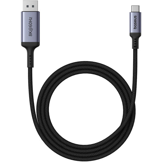 Audio- og videokabel USB-C - DisplayPort Baseus Ultra Clarity, 8K, 2m, Svart B0063370D111-01