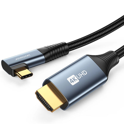 Audio- og videokabel USB-C - HDMI Joyroom SY-20C1 Angled, 2m, Grå