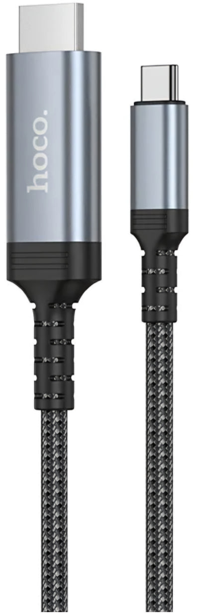 USB-C til HDMI lyd- og videokabel HOCO UA43, 1.8m, Grå