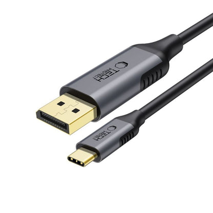Audio- og videokabel USB-C - DisplayPort Tech-Protect Ultraboost, 1.8m, Svart