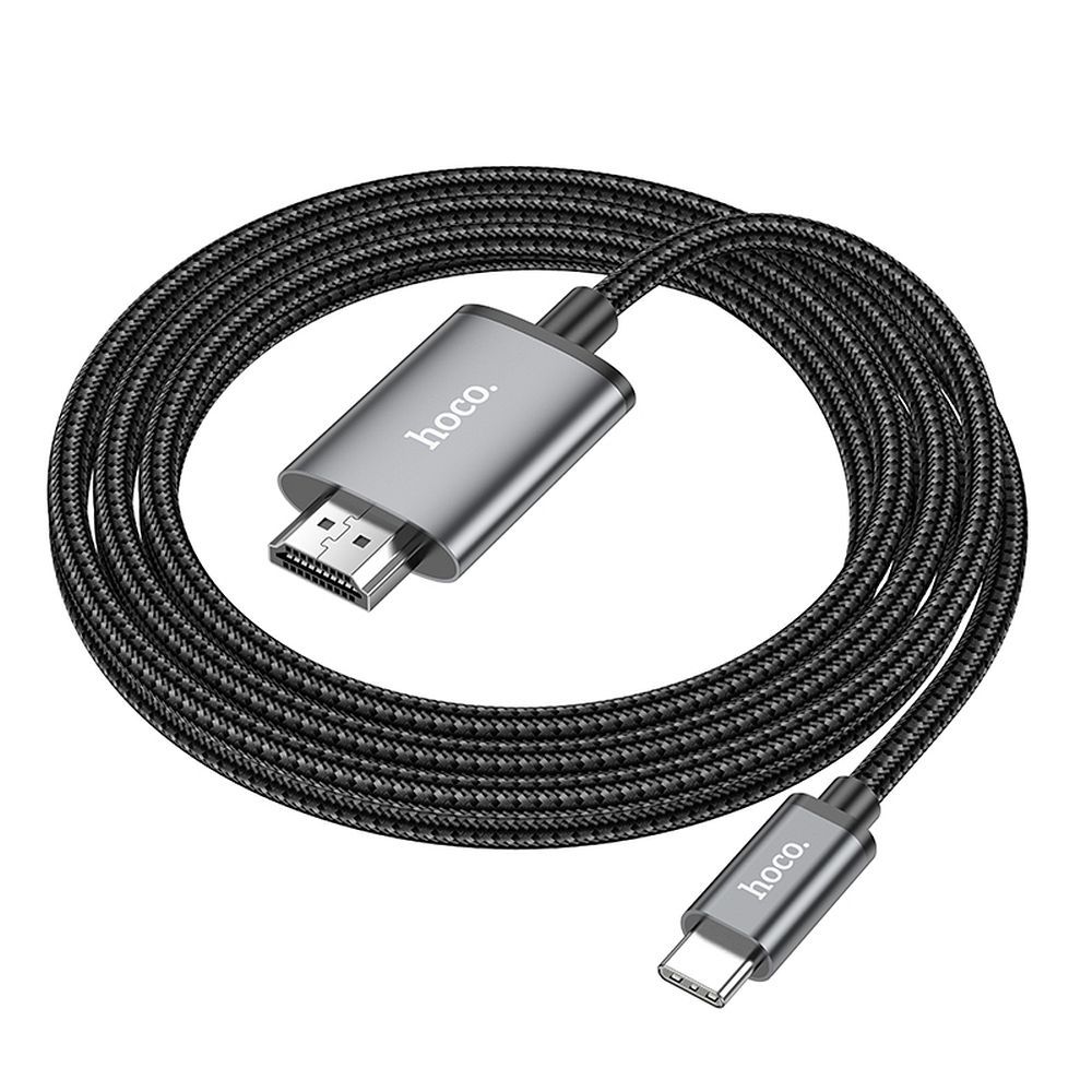 USB-C til HDMI lyd- og videokabel HOCO UA27, 2m, Grå