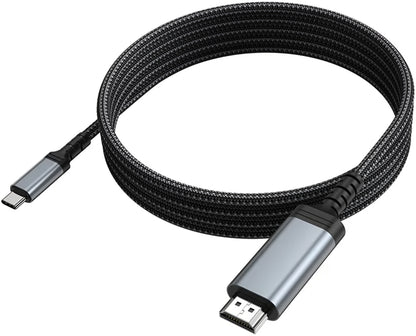 USB-C til HDMI lyd- og videokabel HOCO UA43, 1.8m, Grå