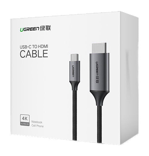 Lyd- og videokabel USB-C - HDMI UGREEN MM142, 1,5 m, svart