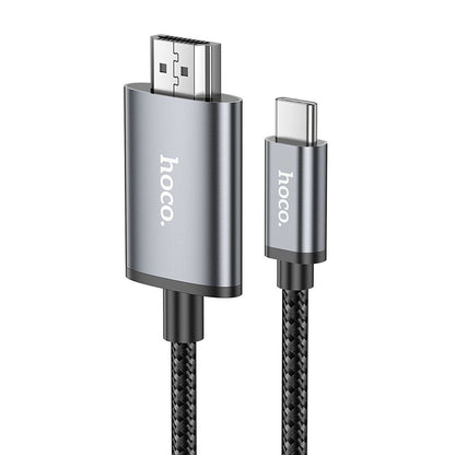 USB-C til HDMI lyd- og videokabel HOCO UA27, 2m, Grå