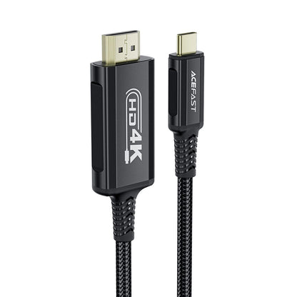 Audio- og videokabel USB-C - HDMI Acefast C1-10, 1.8m, Svart