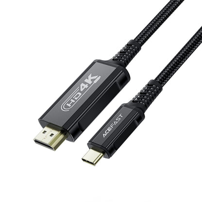 Audio- og videokabel USB-C - HDMI Acefast C1-10, 1.8m, Svart