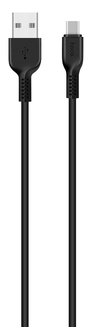 USB-A - USB-C HOCO Flash X20 data- og ladekabel, 18W, 2m, Svart