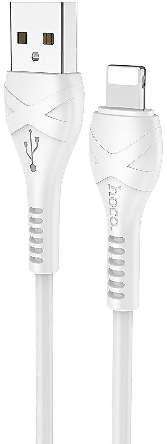 Data- og ladekabel USB-A - Lightning HOCO X37, 18W, 1m, Hvit