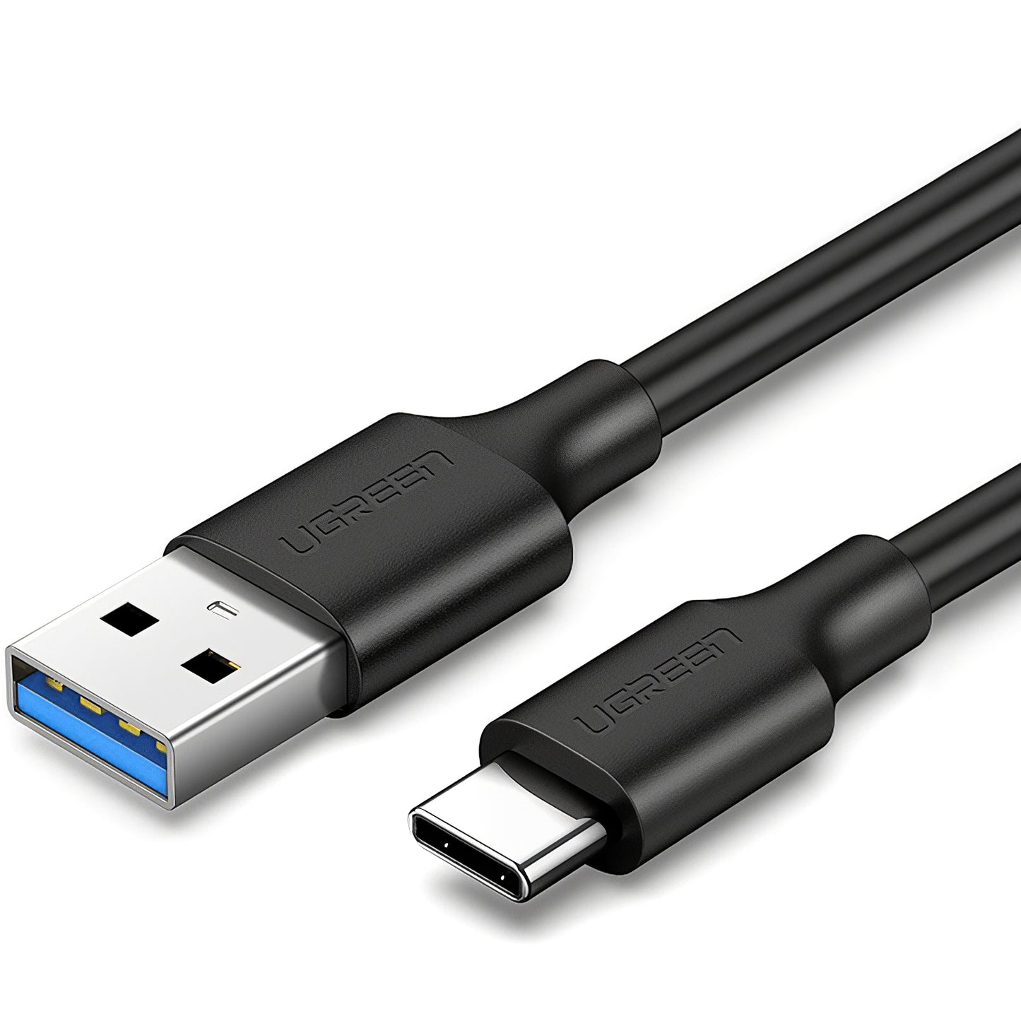 USB-A til USB-C UGREEN US184 data- og ladekabel, 60W, 2m, Svart