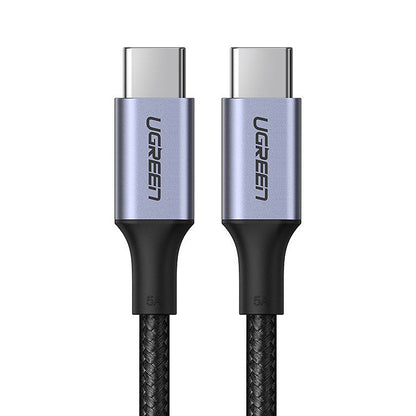 USB-C til USB-C data- og ladekabel UGREEN US316, 100W, 2m, Grå