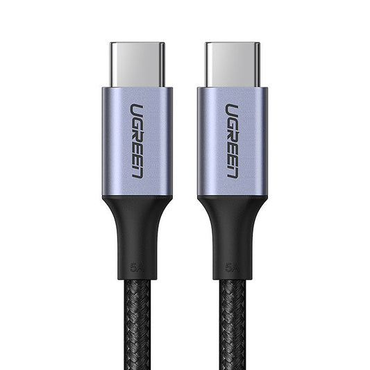 USB-C til USB-C data- og ladekabel UGREEN US316, 100W, 2m, Grå