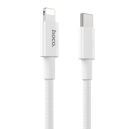 USB-C - Lightning Data- og Ladekabel HOCO X56, 20W, 1m, Hvit