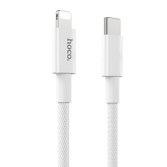 USB-C - Lightning Data- og Ladekabel HOCO X56, 20W, 1m, Hvit
