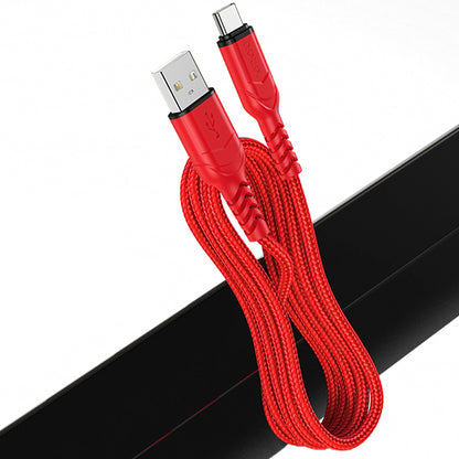 USB-A til USB-C data- og ladekabel HOCO X59 Victory, 18W, 1m, Rød