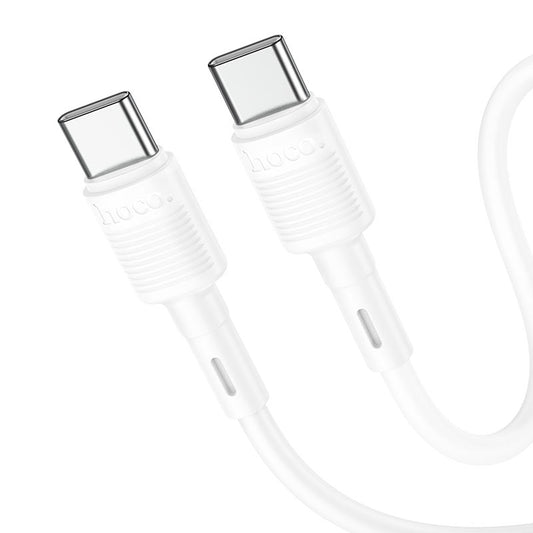 USB-C data- og ladekabel - USB-C HOCO X83 Victory, 60W, 1m, Hvit