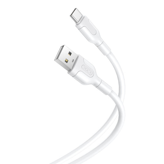 Data- og ladekabel USB-A - USB-C XO Design NB212, 18W, 1m, Hvit