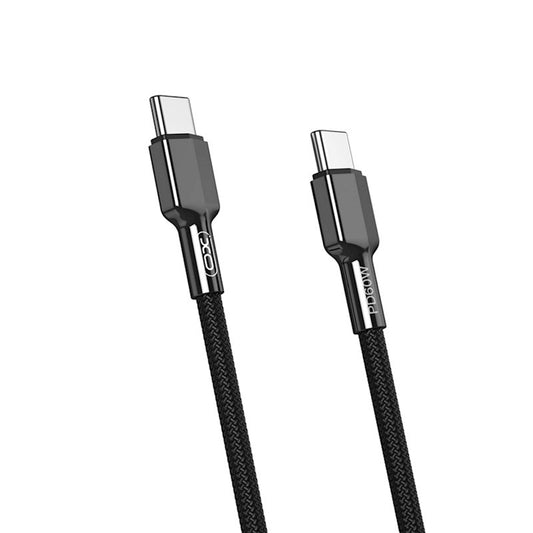 USB-C data- og ladekabel - USB-C XO Design NB183B, 60W, 1m, Svart