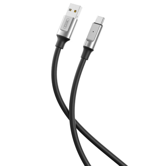 USB-A - USB-C Data- og Ladekabel XO Design NB251, 18W, 1m, Svart