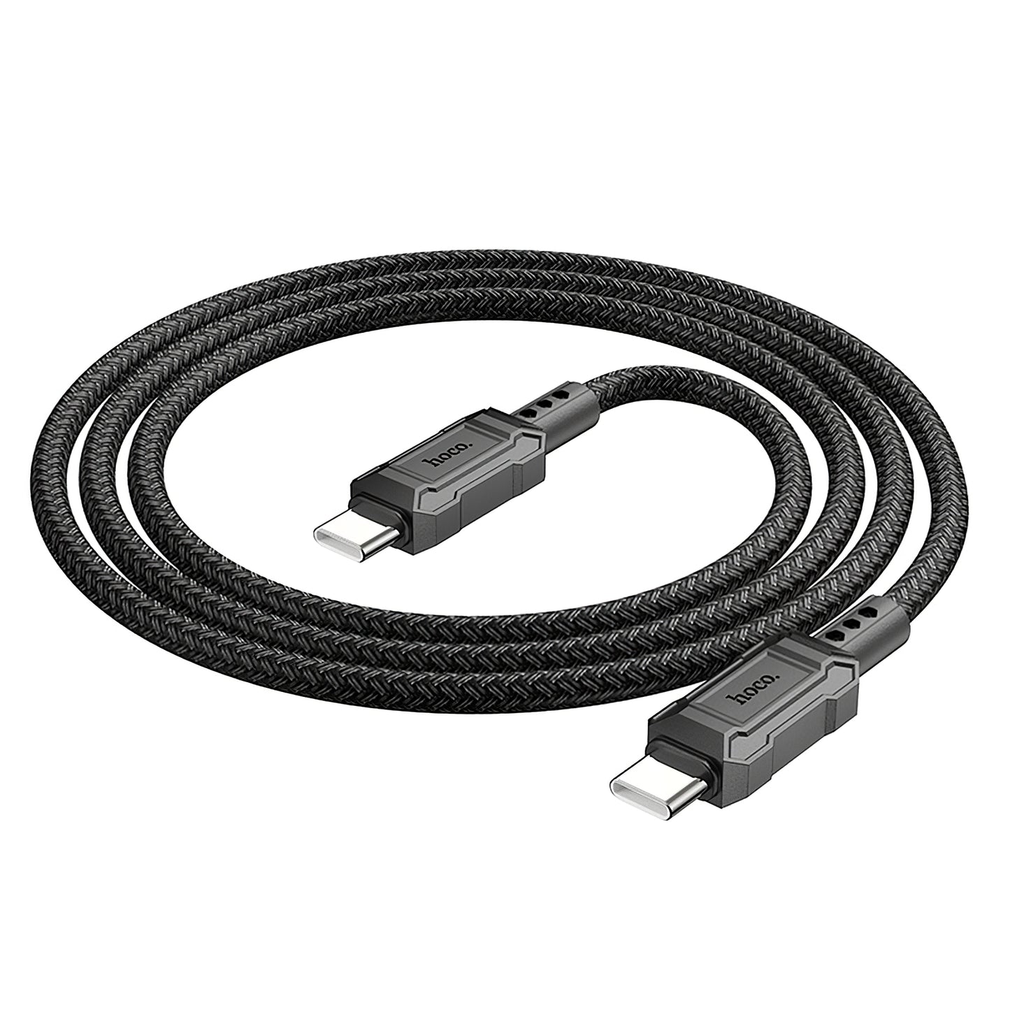 USB-C data- og ladekabel - USB-C HOCO Leader X94, 60 W, 1 m, svart 