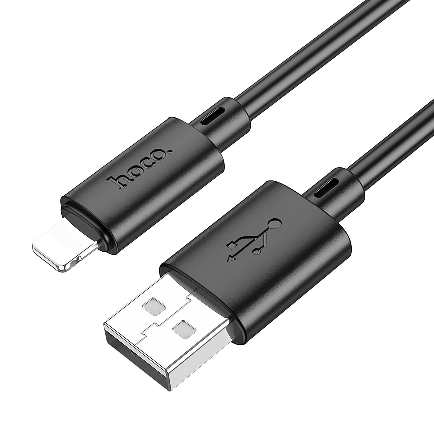 Data- og ladekabel USB-A - Lightning HOCO X88, 18W, 1m, svart 